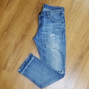 Current Elliott cropped straight jean